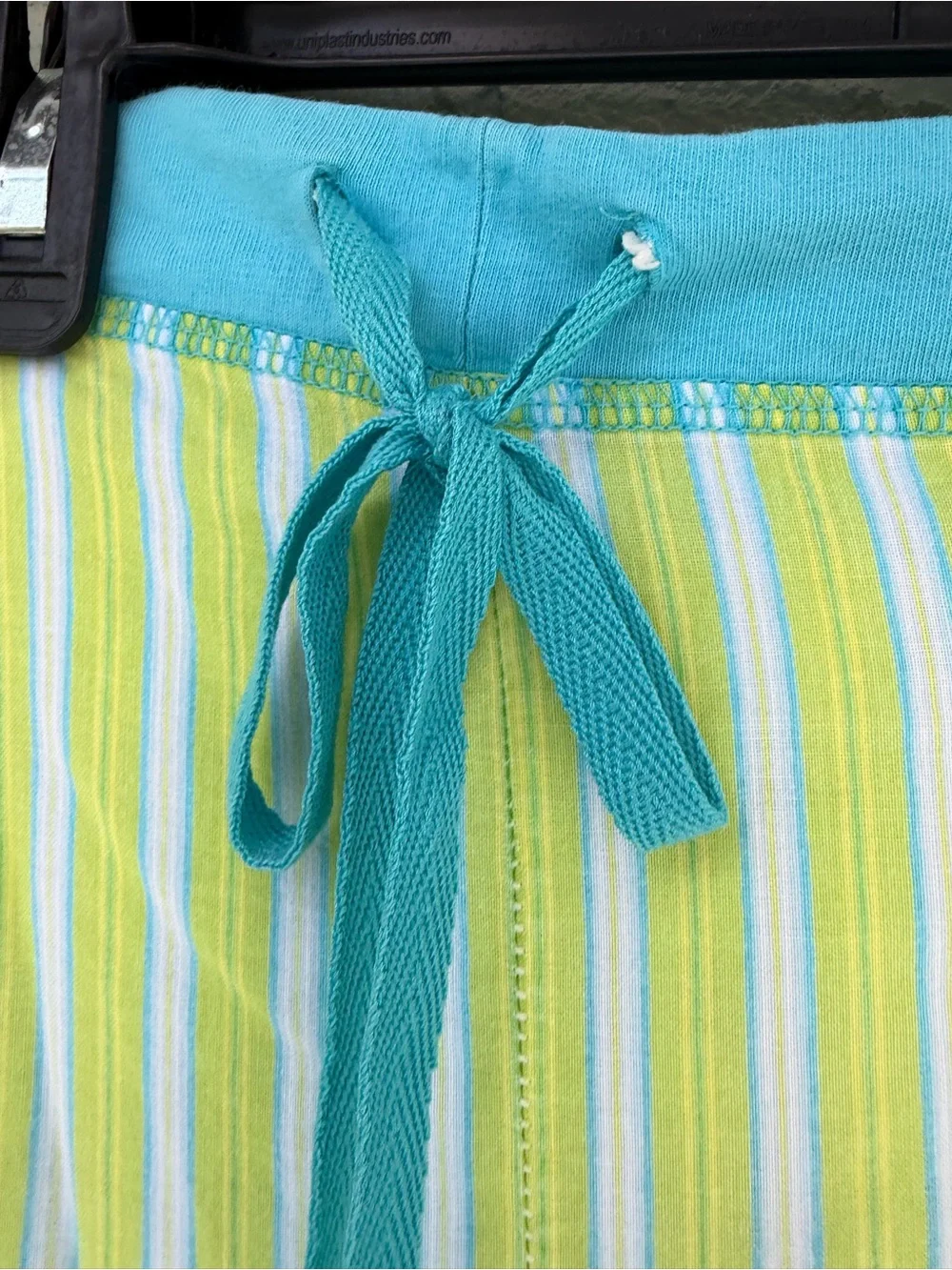 Disney Lime, White & Teal Striped Lounge Capris - Picture 5 of 9